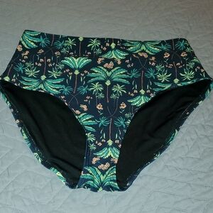 Like New! Old Navy Black and Green Bikini Bottoms